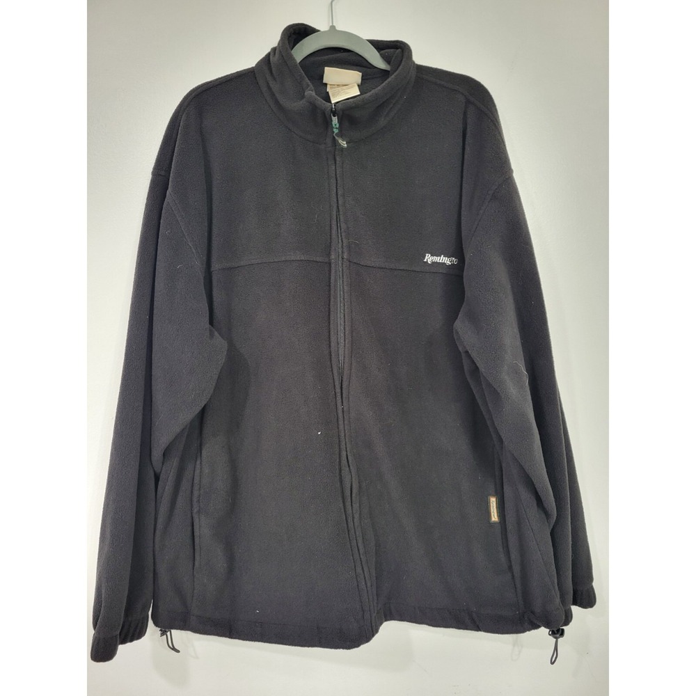 Remington Black Fleece Full Zip Shirt Hoodie Jacket Outdoor Camping Hunting  XL